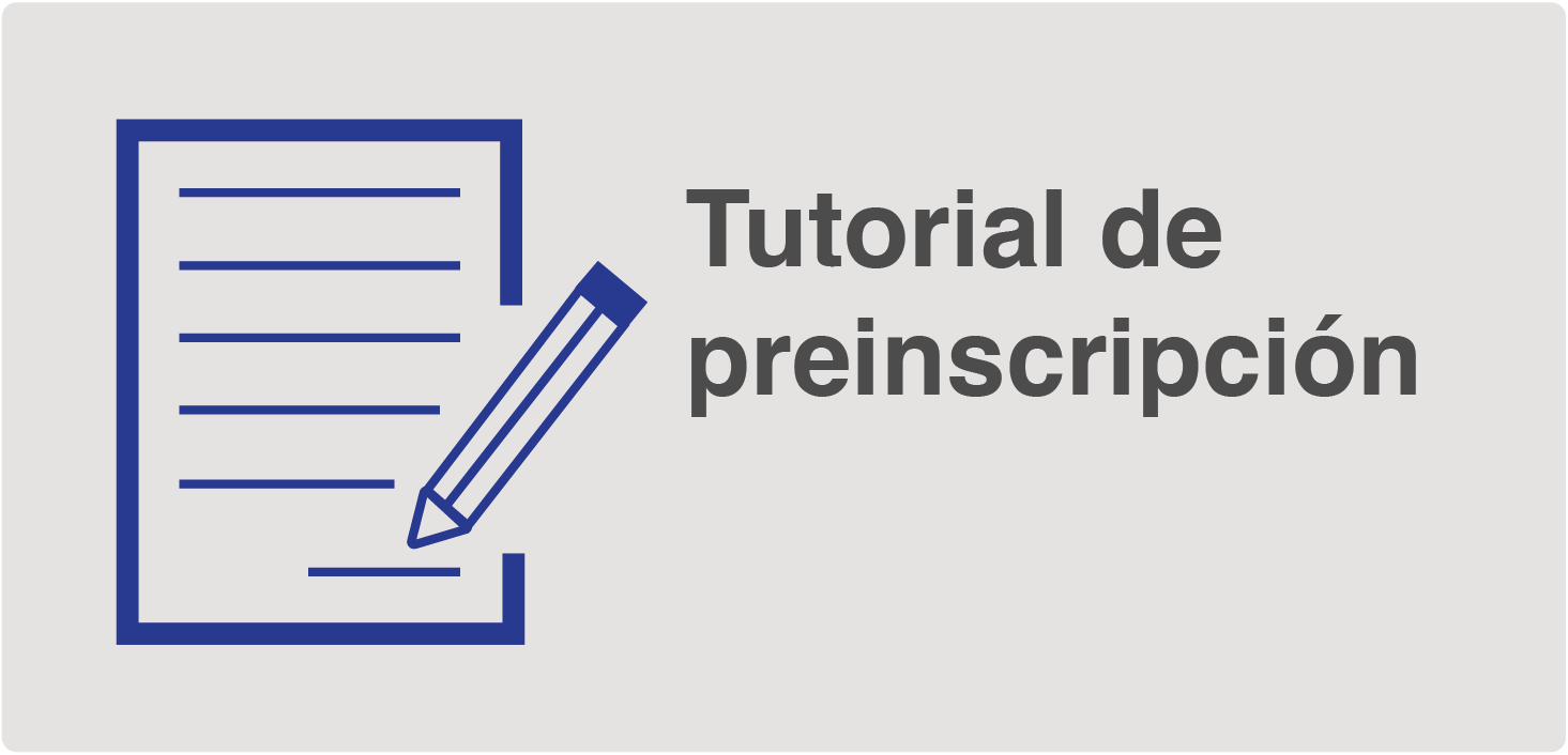 Tutorial de preinscripción