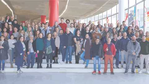 Nadala amb una fotografia de l'equip de la Fundació UAB