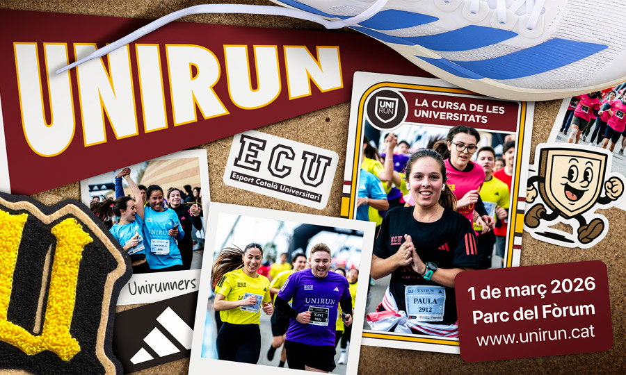 Alumnes corrent la Unirun