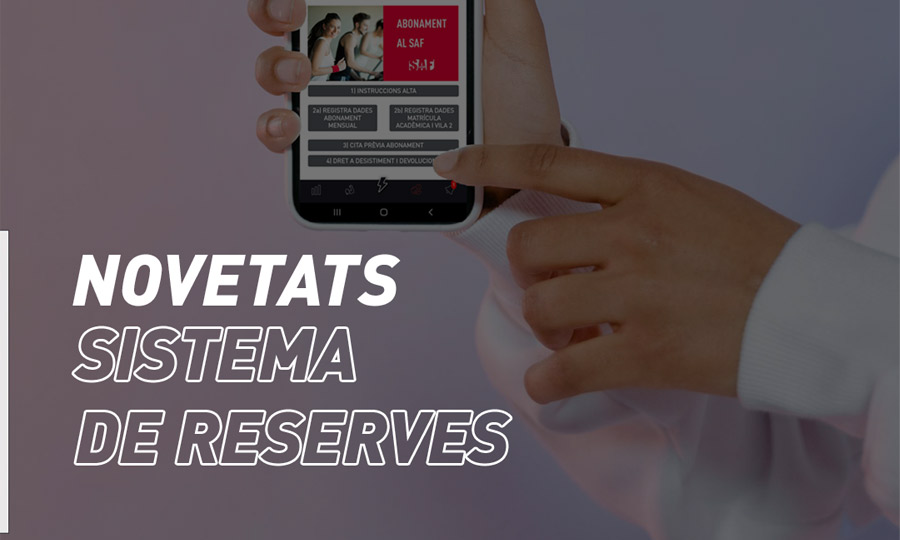 Anunci novetats reserves