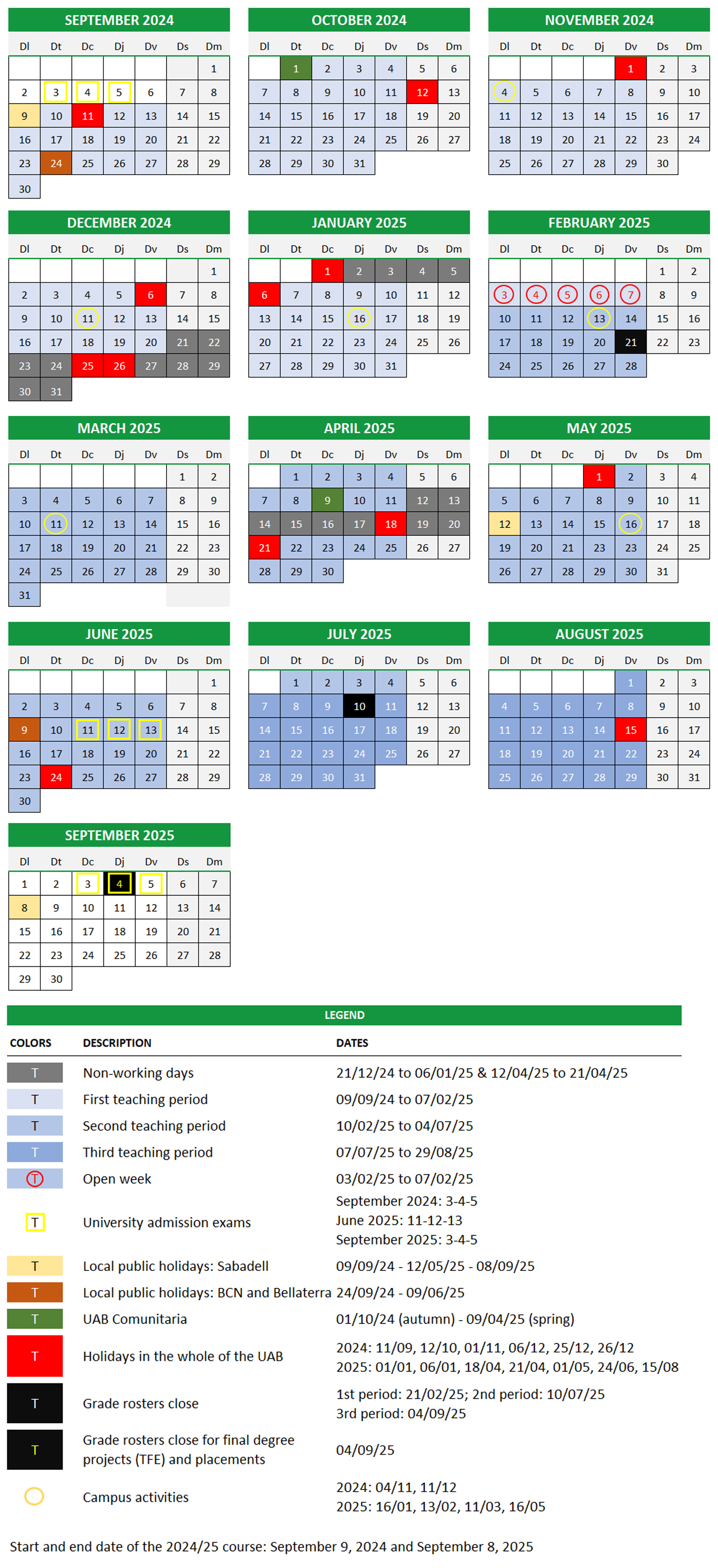 Uab Academic Calendar Fall 2025 Colly Ameline