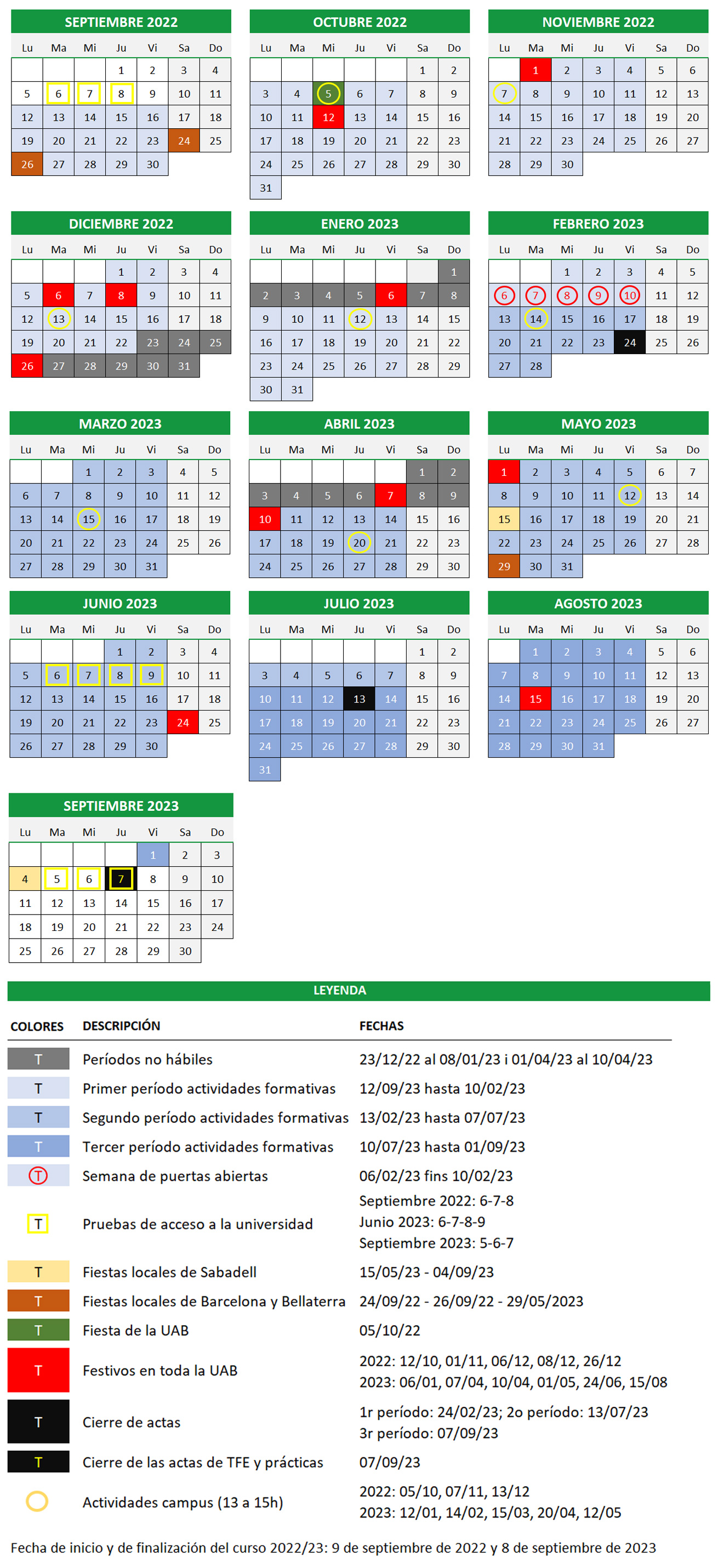 Calendari Academic Uab 2024 25 Heddi Kristal 2394