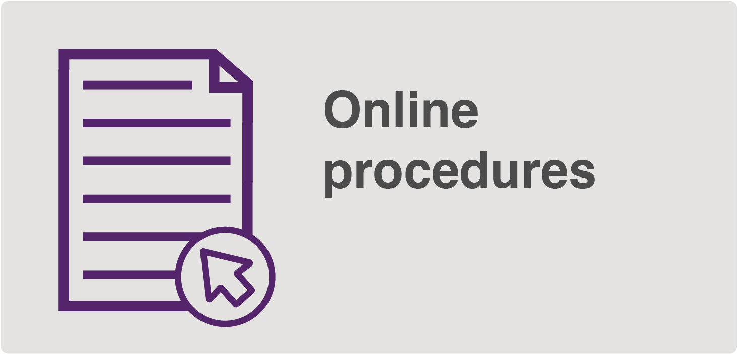 Online procedures