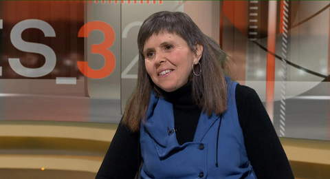 Gemma Casamajó duant l'entrevista al programa Més324