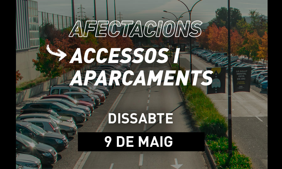 zona d'aparcament de davant de la porta del SAF
