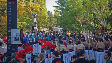 Diada castellera de la mà dels Ganàpies 