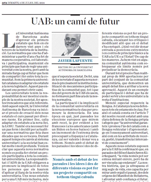 UAB: Un camí de futur
