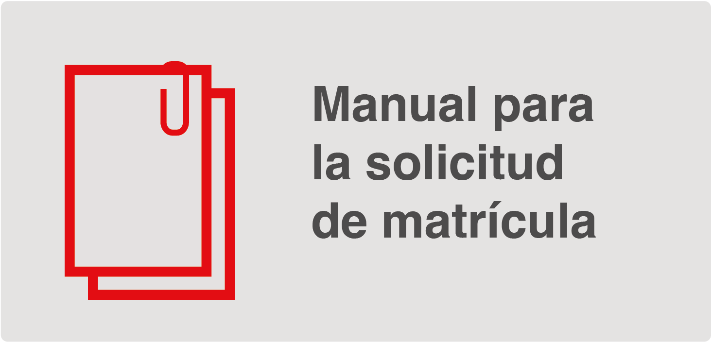 Manual de solicitud de matrícula