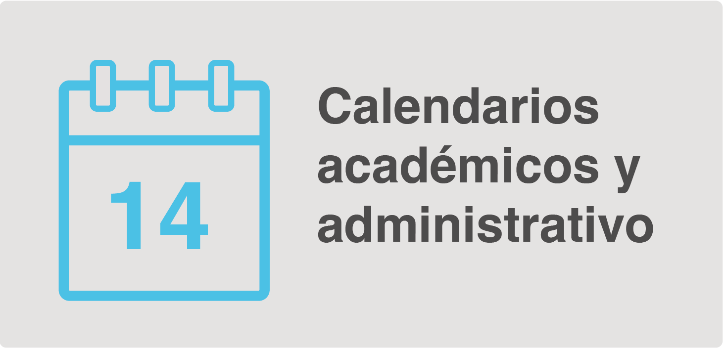 Calendarios académicos y administrativo