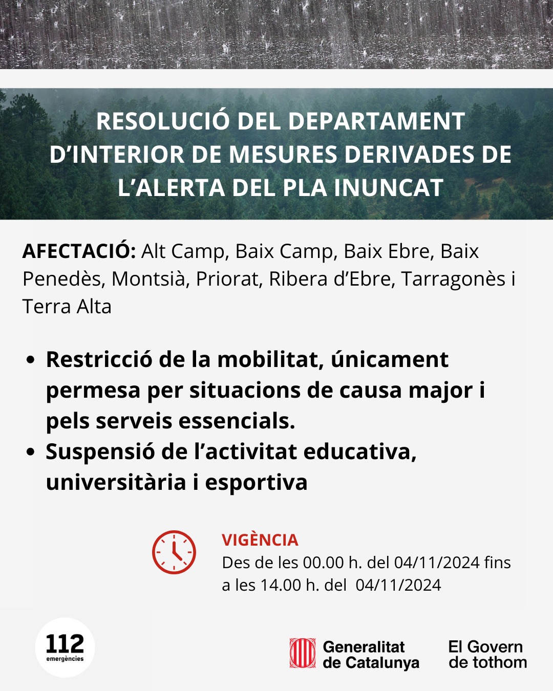 Alerta Pla INUNCAT 03112024