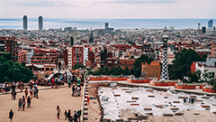 Turistes al Parc Güell de Barcelona