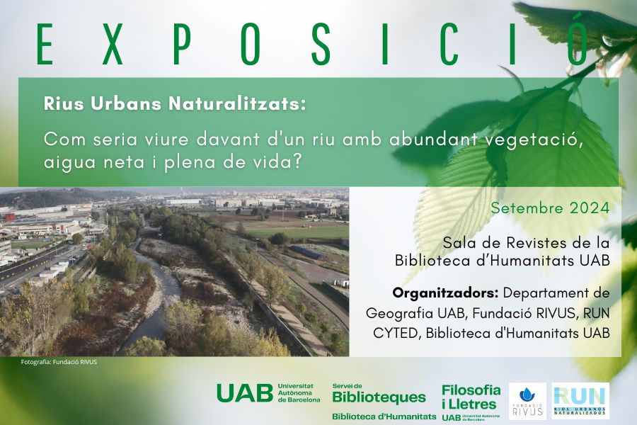 Cartell Exposició BH Rius Urbans Naturalitzats