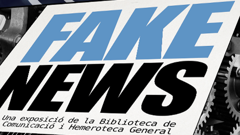 Cartell de l'exposició Fake news