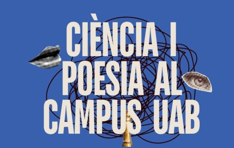 Cartell de ciència i poesia al campus