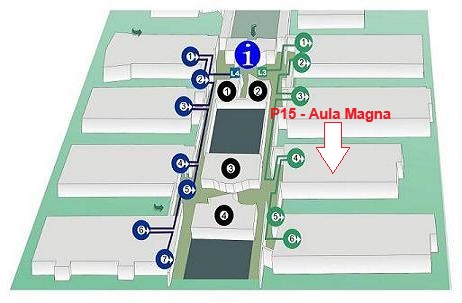 Plano con el Aula Magna, en la que tendrá lugar la presentación del grado en Filosofía