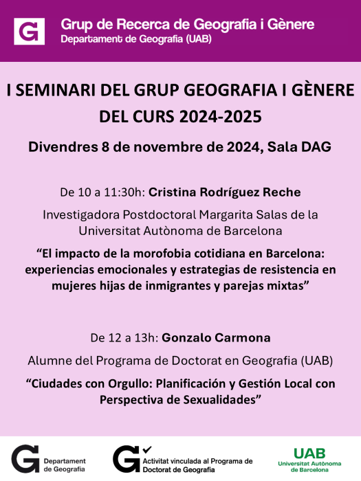 I Seminari Gènere 24-25