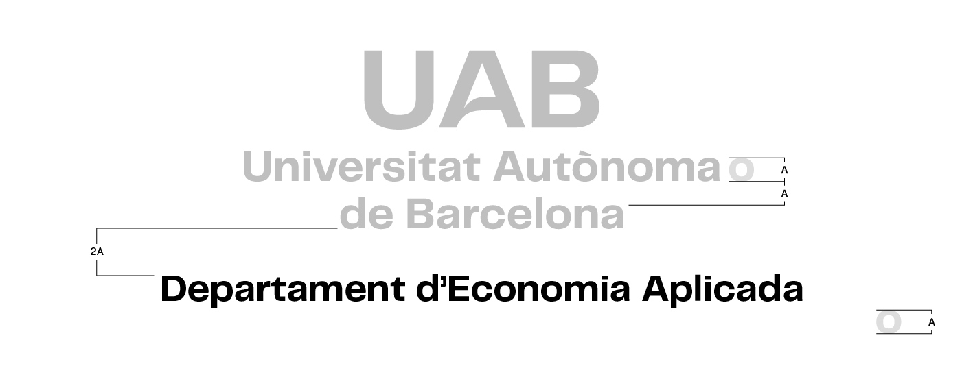 Construcció de la composició horitzontal amb versió 1 del logotip UAB