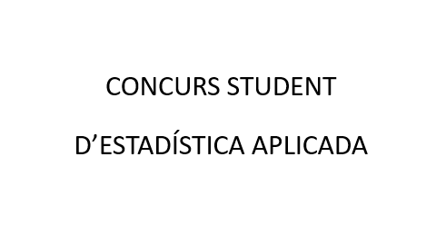 Concurs Student d'Estadística Aplicada