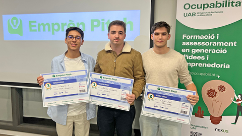 Guanyadors de la competició 'Emprèn Pitch' 2024