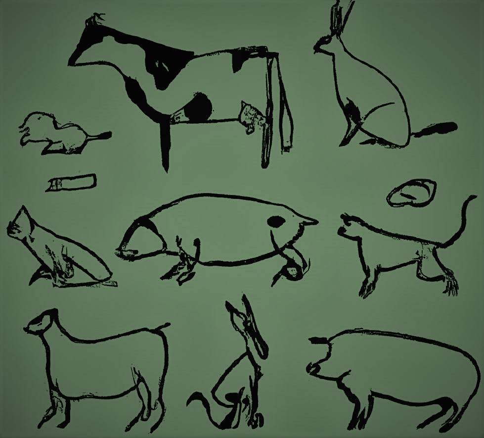 Dibuixos d'animals en format naif