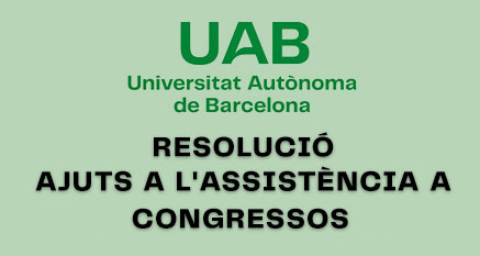 RESOLUCIÓ AJUTS A L'ASSISTÈNCIA A CONGRESSOS