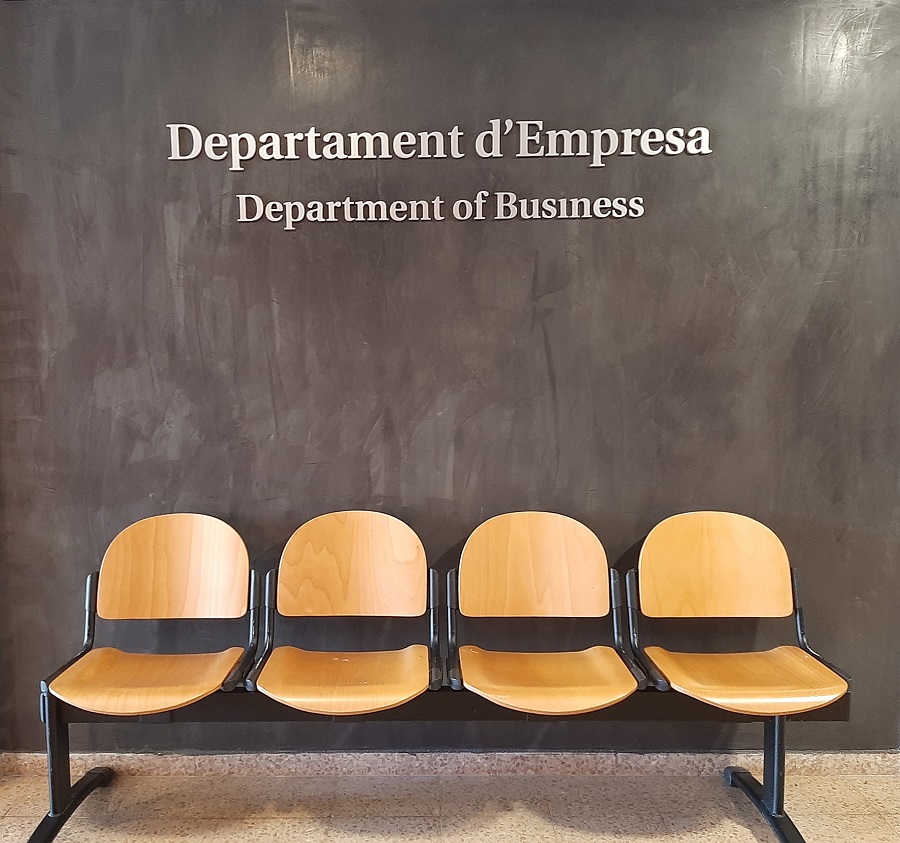 Department of Business entrance seats