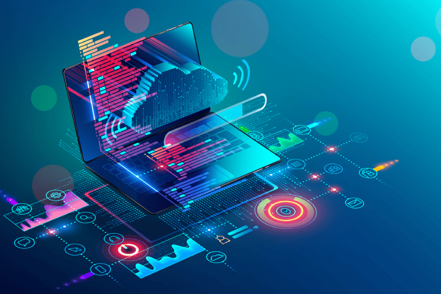 Computer with a number and interconnected data