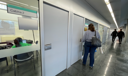 Group work room at UAB Libraries