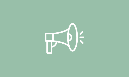 icon of a megaphone representing the concept of broadcasting/communication