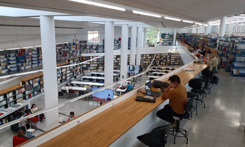 Image of the interior of the journal room of the Humanities Library