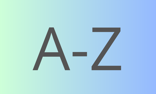 image with the letter A and Z