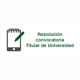 Resolución convocatoria