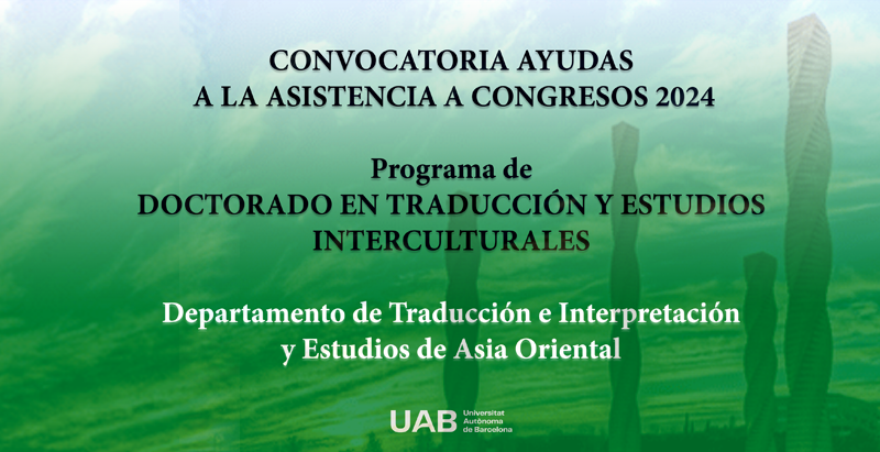 CONVOCATORIA AYUDAS A LA ASISTENCIAA CONGRESOS 2024