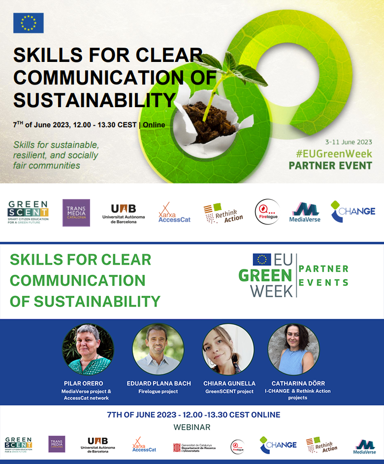 Skills for Clear Communication of Sustainability Webinar - 7th of June 2023 - 12.00 CEST